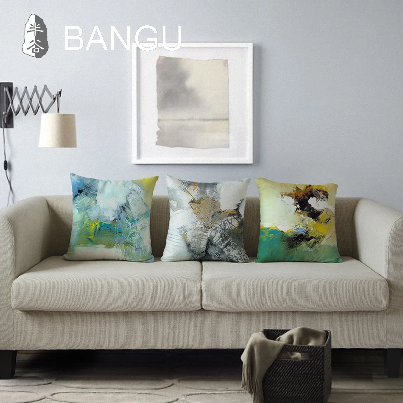 New Classical Abstract Painting Pillowcase Post modern Sofa Cushions