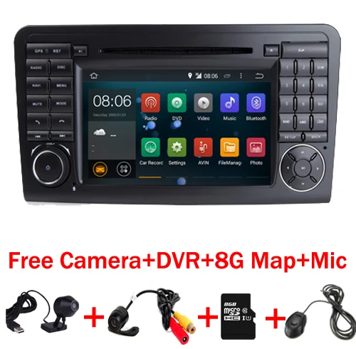 HD 1024X600 Android 7 1 автомобильный dvd плеер для Mercedes Benz ML Class W164 ML300 ML320 ML350 ML450 ML500