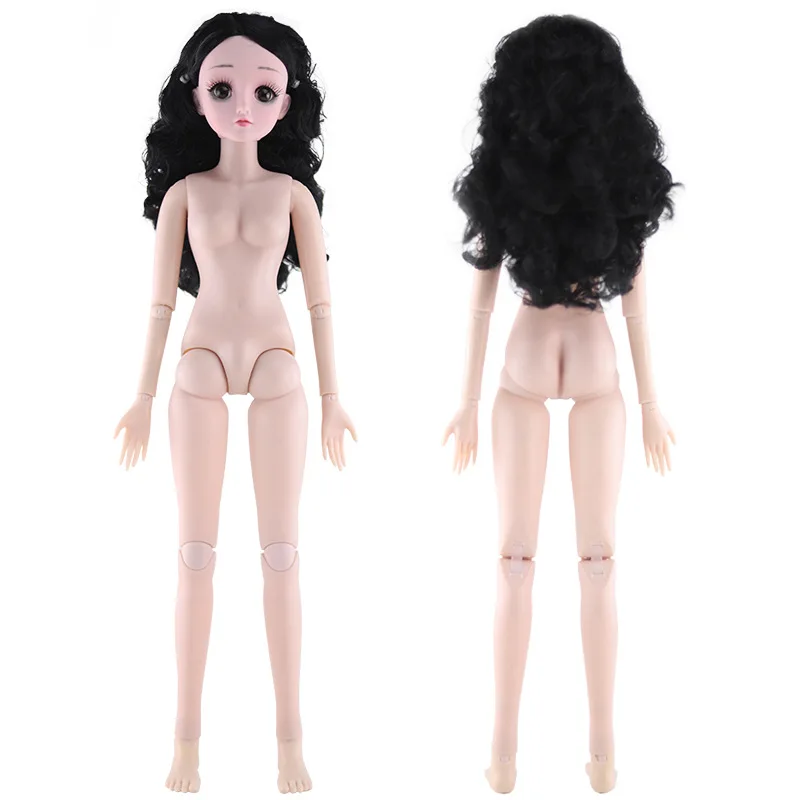 Складные шарнирные куклы BJD 60 см 22 белая кожа 3D глаза Обнаженная девушка игрушка