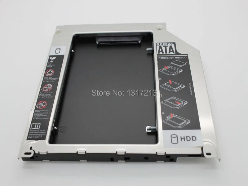 

New 2nd SATA HDD SSD Hard Drive Caddy Adapter for Apple MacBook Pro Mac Replacement 9.5MM
