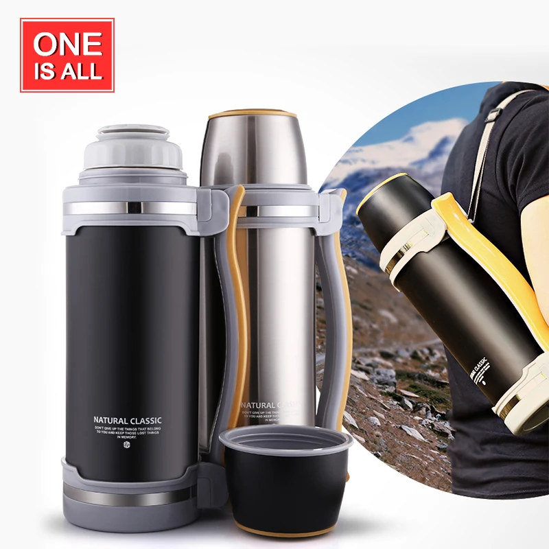 2L Thermos Kettle Stainless Steel Travel kettle With Handle insulated Thermo Mug Thermal Water