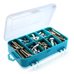 Прозрачный ящик для инструментов двусторонний пластиковый ящик для инструментов для хранения инструментов