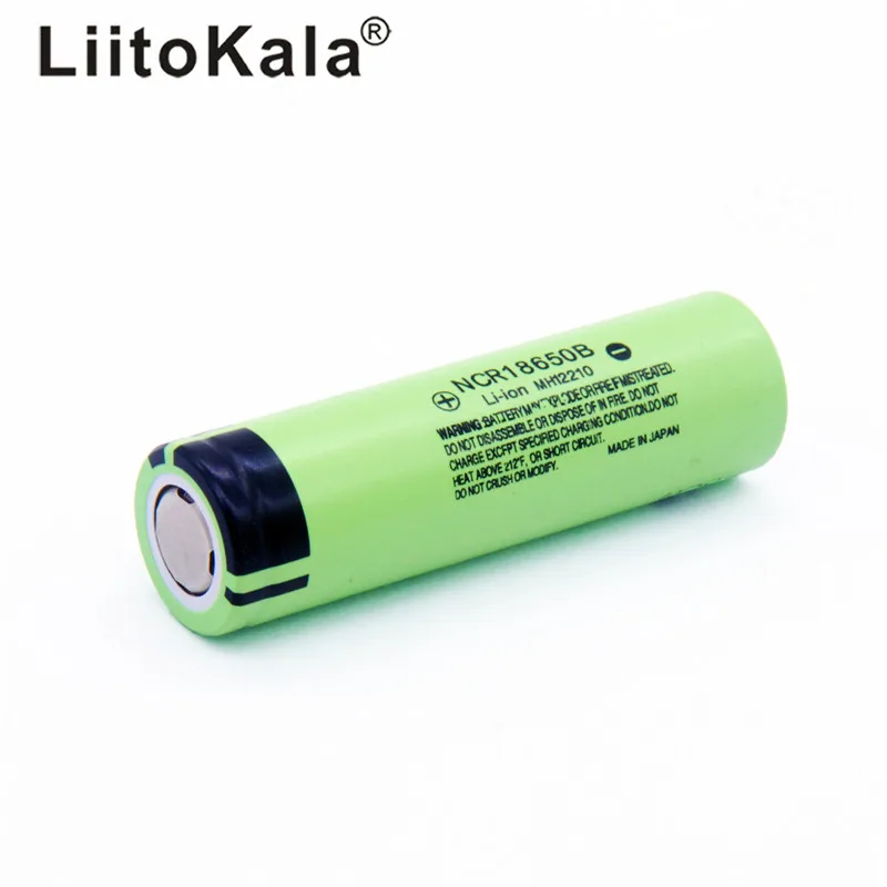 Liitokala100шт NCR18650B 3,7 V18650 3400 мАч литиевая батарея фонарик перезаряжаемая батарея электронное оборудование