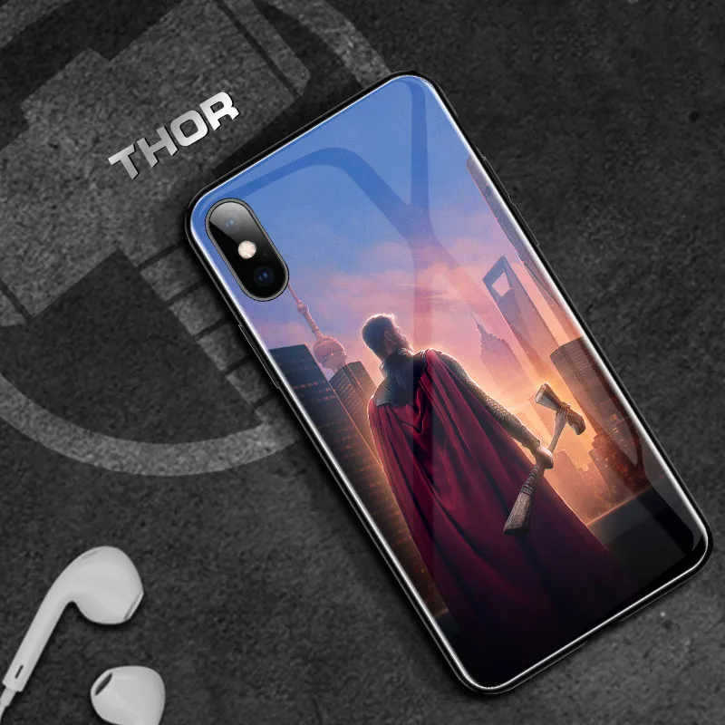 Роскошный стеклянный чехол для телефона Raytheon iPhone 6 силиконовый s 7 8 Plus X XS Max