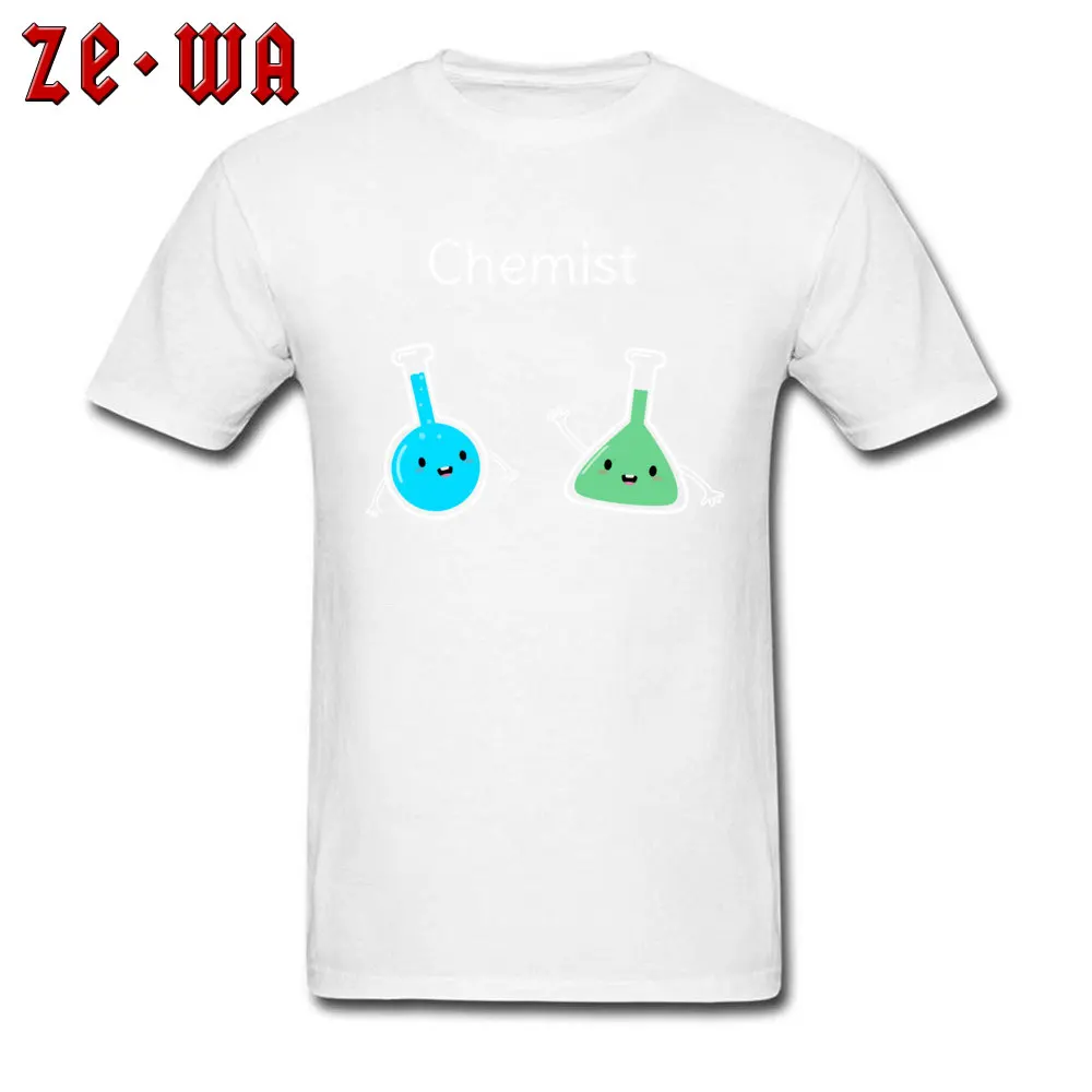 Cool and Cute Chemistry Casual April FOOL DAY 100% Cotton O-Neck Men's Tops Shirt Geek T-shirts Hot Sale Short Sleeve T-Shirt Cool and Cute Chemistry  white