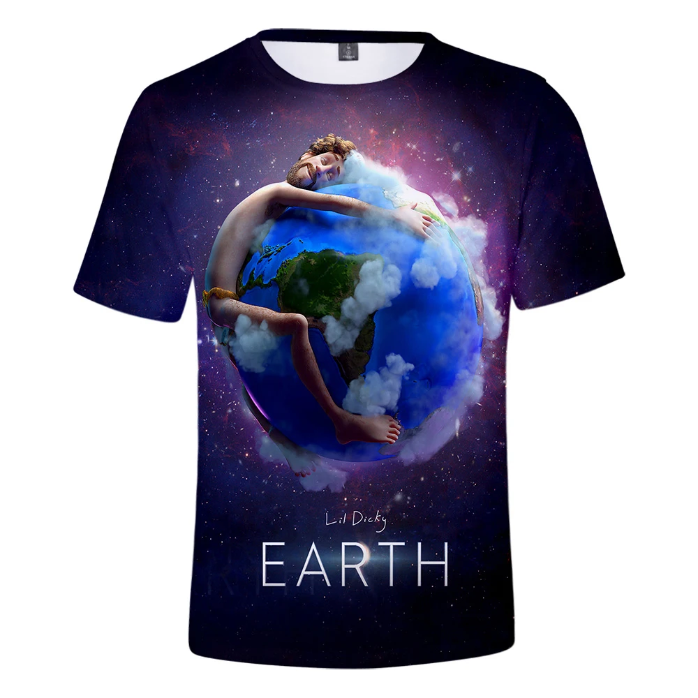 Shirt tshirt hot summer cool fashion LIL DICKY earth casual shirt 3D T shirt men women short-sleeved print O-neck men 3D t-shirt
