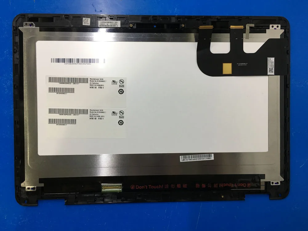 ЖК-дисплей B133HAN02.7 с сенсорным экраном 13 3 дюйма и дигитайзером в сборе рамкой для