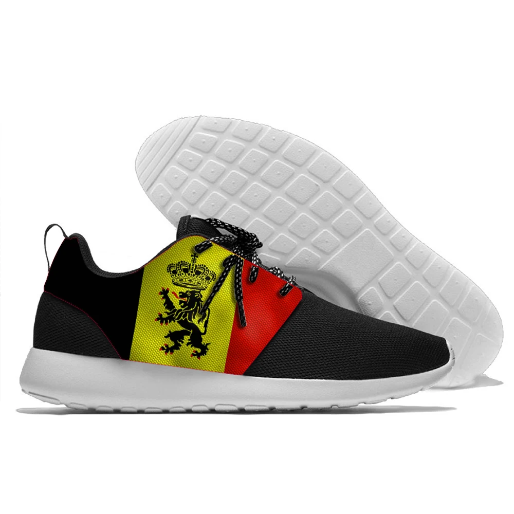 

Breathable Sports Running Shoes Walking Shoes Football Player belgium football flag summer Conandtable light weight shoes