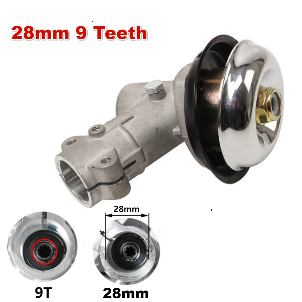 3/5/6 зубная щетка ножовочное полотно Головка триммера 26 мм/28 мм триммер коробка передач косилка редуктор и металлические садовые ручная газонокосилка, работающая на голову - Цвет: 28mm 9T Gearhead