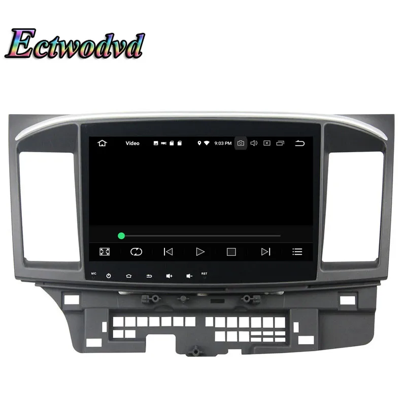 Flash Deal Ectwodvd Octa Core 4G RAM 64G ROM Android 9.0 Car Multimedia DVD Player GPS HeadUnit for Mitsubishi Lancer 2015 7