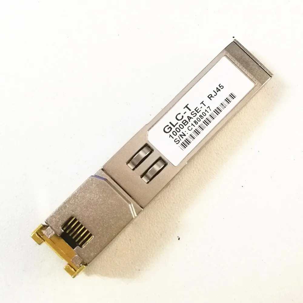 Совместимый с Cisco совместимый GLC-T/SFP-GE-T, Gigabit RJ45 медный SFP, 1000Base-T модуль приемопередатчика