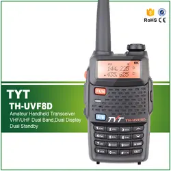 TYT TH-UVF8D Dual Band 136-174 мГц и 400-520 мГц 128CH любительских портативных трансивер двухстороннее радио с скремблер