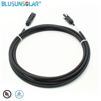 

2 PCS of Solar Cable Extension 2 Meters Kit With Solar Connectors 4mm2 (12AWG) Solar Panel Cable CFP418-2BK