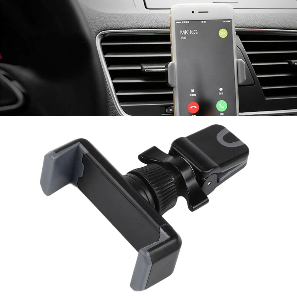 

360 Degree Rotating Phone Holder Navigator Universal Car Air Vent Mount Clip for Smart Mobile Cell Phones Auto Cellular Support