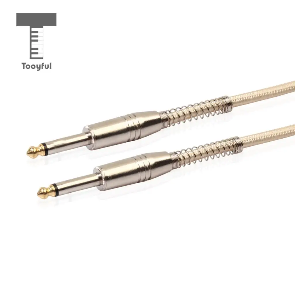 15m 1/4'' Jack 6.35mm Mono Male to Male Audio Cable for Electric Guitar