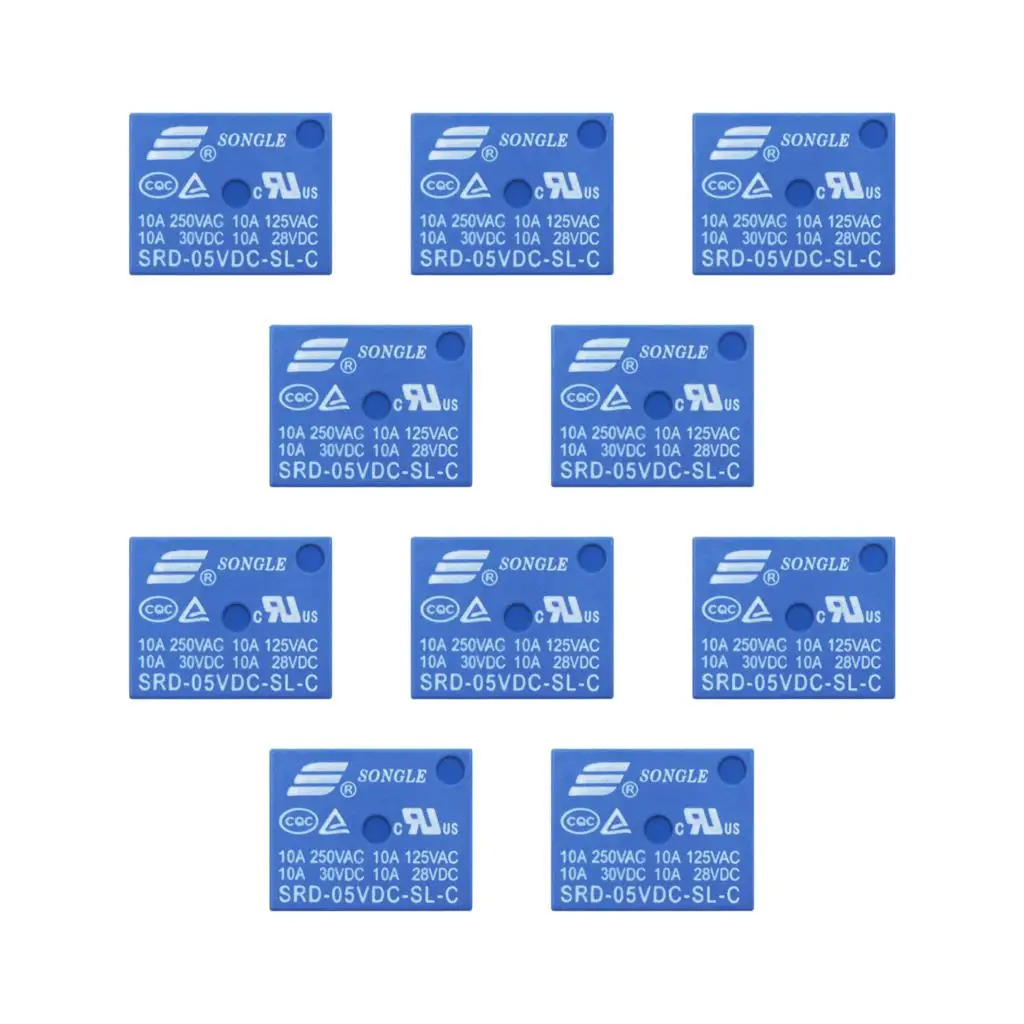 

10PCS/LOT Relay SRD-05VDC-SL-C SRD-05VDC-SL SRD-05VDC SRD-05V 5PINS 5V DC relays