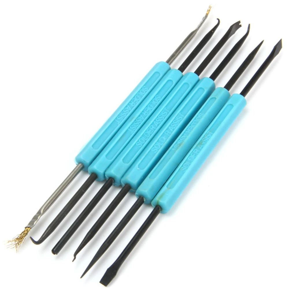 

6pcs Desoldering Aid Tool Circuit Board Soldering Welding Auxiliary Tools Assist Set Soldering Aid PCB Cleaning Kit Repair Tools
