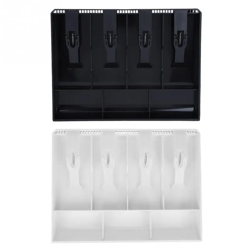 

Cash Drawer Register Tool Box Insert Tray Replacement 4 Bills 3 Coins Money Storage Case