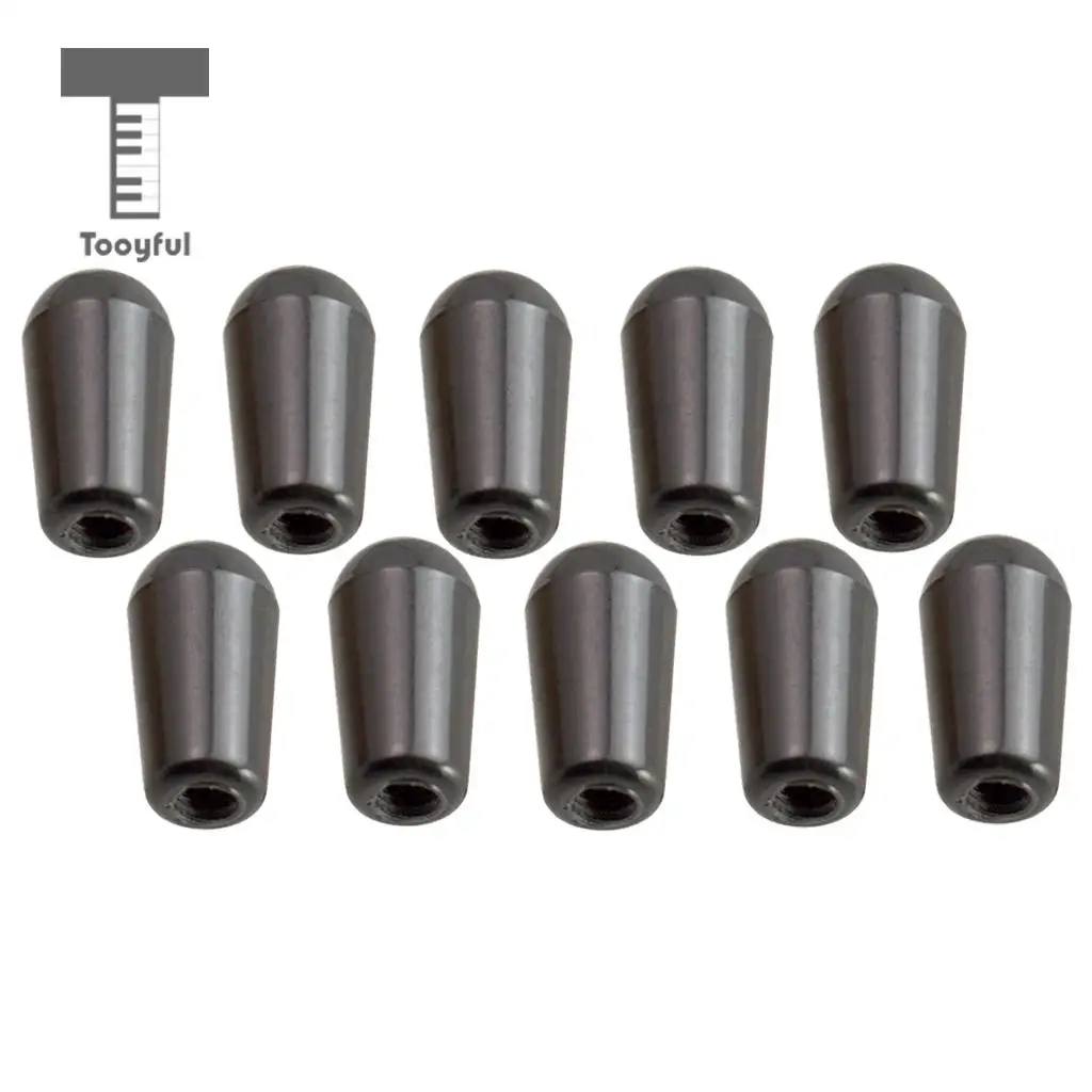 Tooyful 20pcs Internal Thread 3.5mm Guitar 3 Way Toggle Switch Tip Cap Knob Buttons for ST SQ Electric Guitar