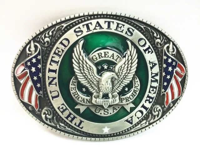 $US $5.88  The cowboys of the west belt buckle eagle new American flag zinc alloy wear men's clothing accessor