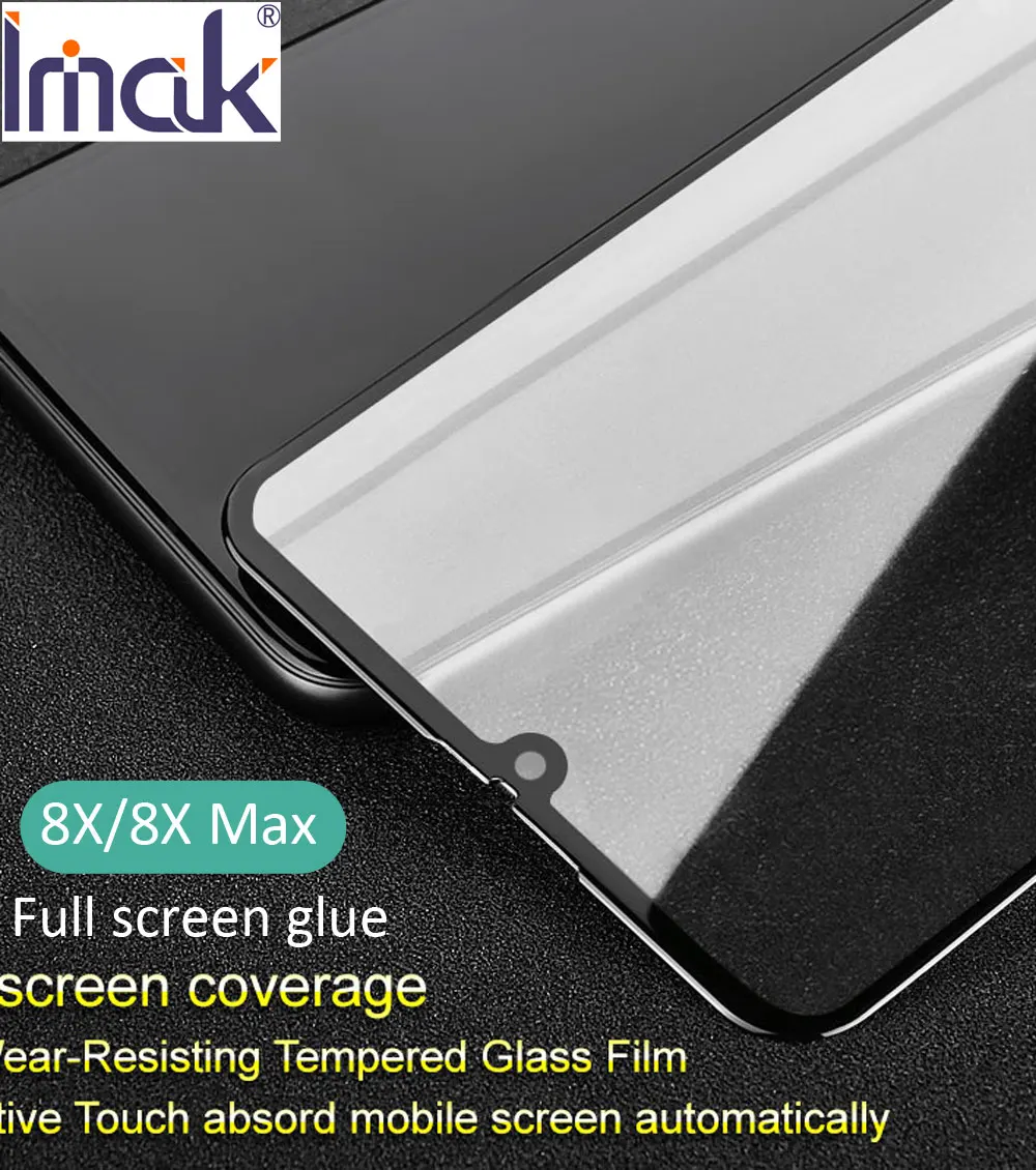 

imak Pro+ Full Screen panel Glue Cover Tempered Glass For Huawei Honor 8X Max 8C 2.5D oleophobic