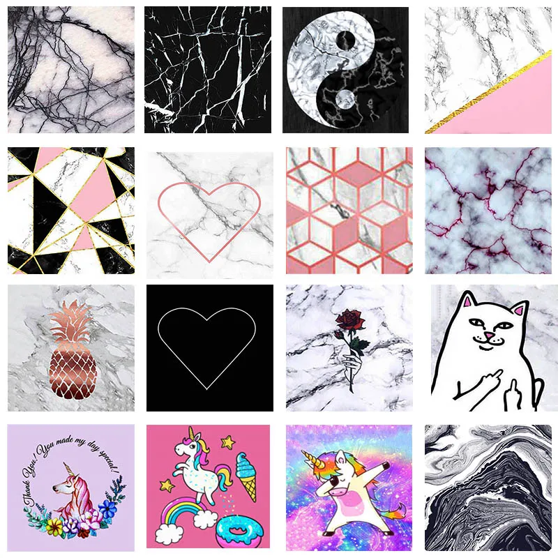 

Fashion flower Marble Phone Holder Mobile Accessory Easy Hold Lazy Grip Mount Universe for IPhones