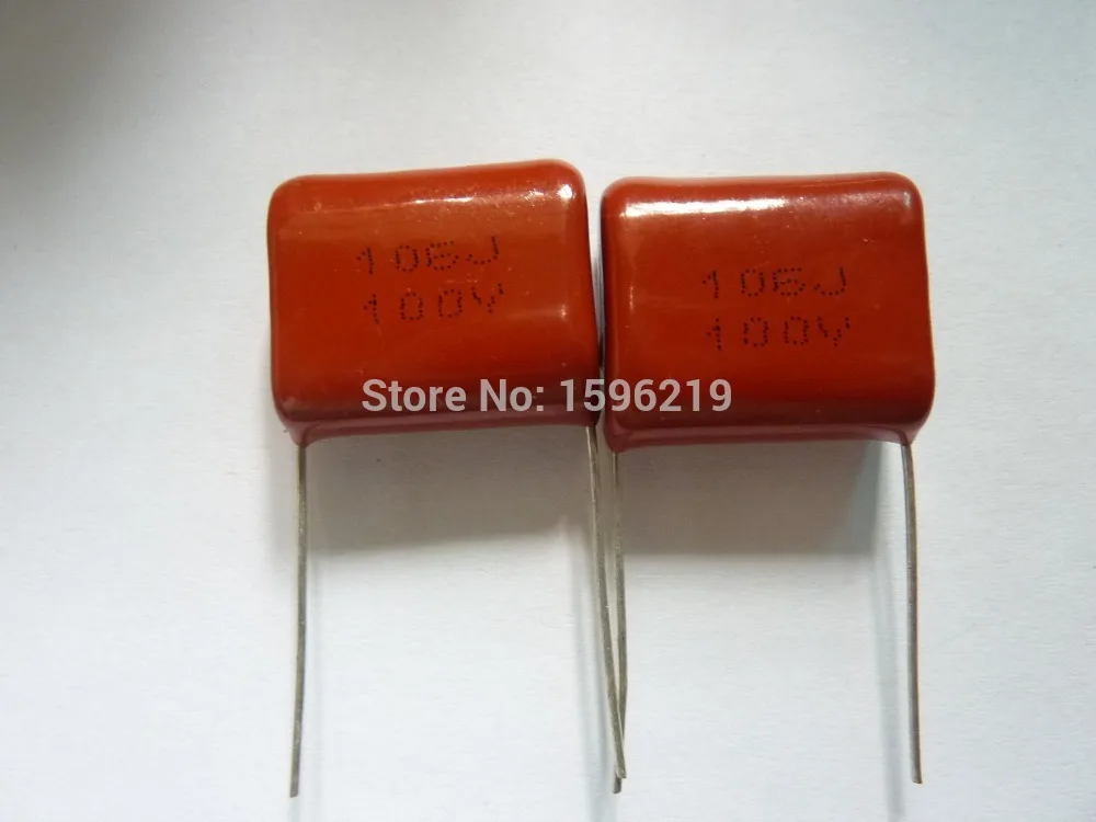 

10pcs CBB capacitor 106 100V 106J 10uF P22 CL21 Metallized Polypropylene Film Capacitor