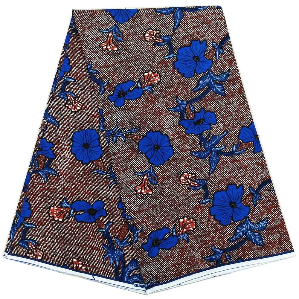 Голландский парафин Анкара Африканский Воск принты ткань последние постельное белье Чистый хлопок с рисунком узор 6 ярдов