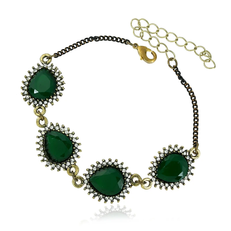 

MIARA.L Van Drilling-drip Type Resin Women Retro Bracelets Allergic Accessories for Wholesale