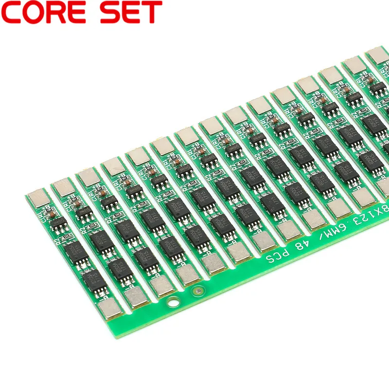 50 шт. 1S 3 7 V 4A li ion BMS PCM 18650 плата для защиты аккумулятора PCB литий ионных Battery Double