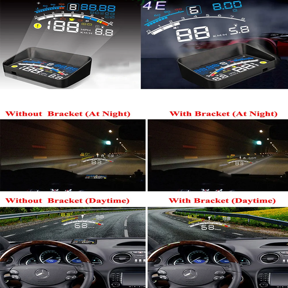 5," дисплей HUD держатель капот автомобиля OBD II EOBD HUD кронштейн для ActiSafety ASH-4E/ASH-4C/ASH-4C- продукты серии