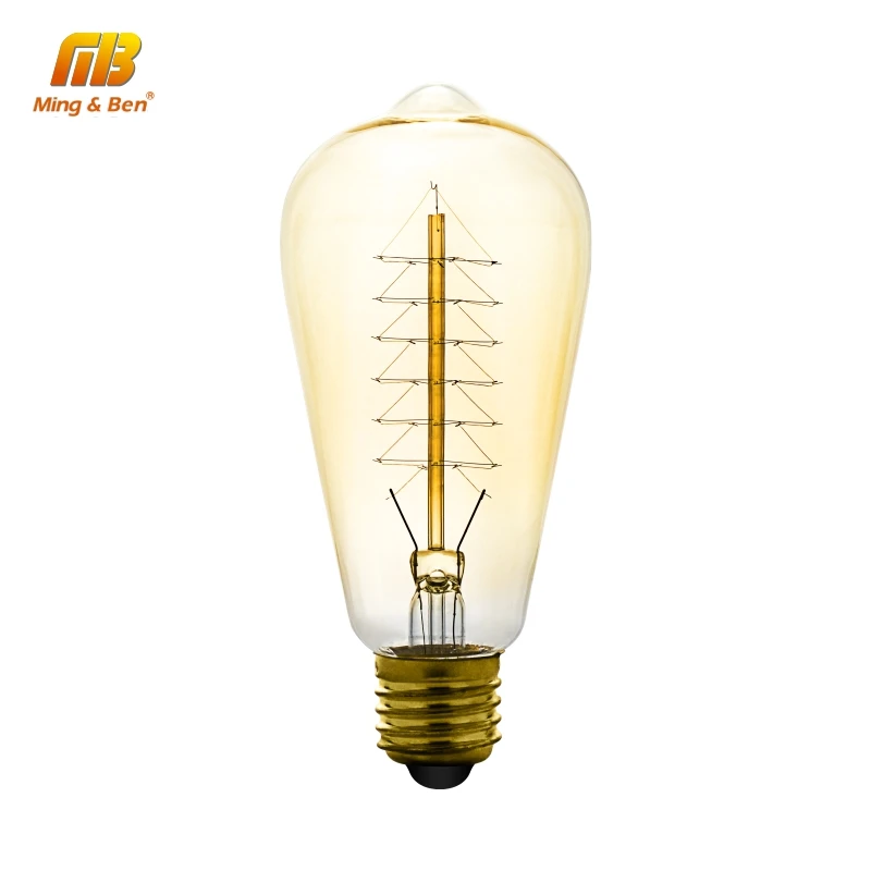 ST64 Vintage Edison Bulbs E27 220V Christmas Tree Incandescent Bulbs