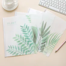 Coloffice A4 маленькая свежая зеленая PP папка с растениями, Студенческая тестовая бумажная клипса, Офисная папка, корейские милые канцелярские принадлежности, школьные принадлежности, 1 шт