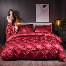 Летнее Новое моющее шелковое красное стеганое одеяло принцессы из чистого хлопка с шестью сетками