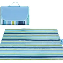 Портативный коврик для пикника 59 ''x 79'' полосатый открытый складной коврик для кемпинга водонепроницаемый для пикников пляж путешествия Outings одеяло с тоут