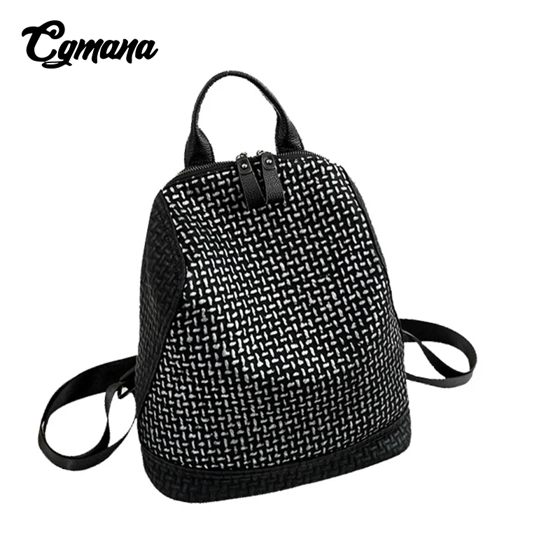 

CGMANA Anti Theft Backpack 2018 New High Quality Leather Backpacks Women Mochila Sac A Dos Bolsa Feminina Soft Leather Backpack