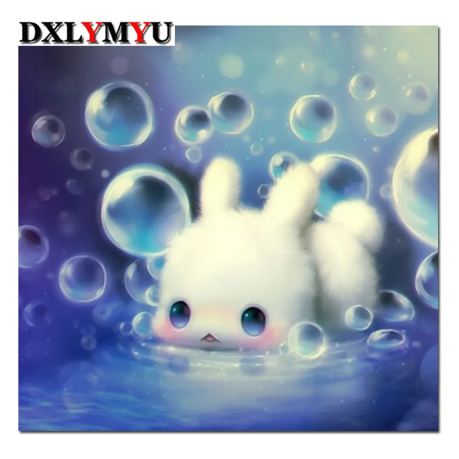 

100% 5D Diamond Mosaic Cartoon Bubble Bu Handmade Diamond Painting Cross Stitch Kits Diamond Embroidery Patterns Rhinestones