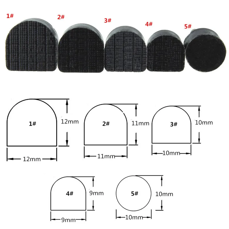  60pcs/lot Women's High Heel Tips Taps Dowel Lifts Replacement Heel Stoppers Protector Lady Stiletto