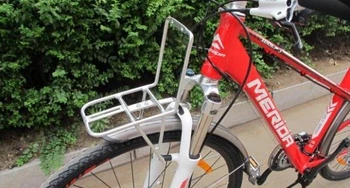 

Last Limited Stock Aluminum Bike Front Cargo Carrier Super Weight Bearing Rack for Bicycle Bags Panniers