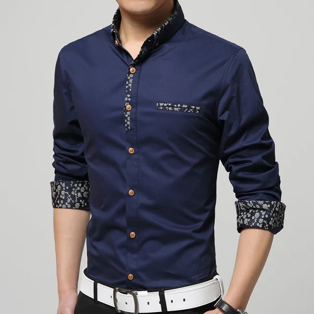 Amazon Quality Fashion 2016 Men Summer Shirts Men's Long Sleeve Shirt