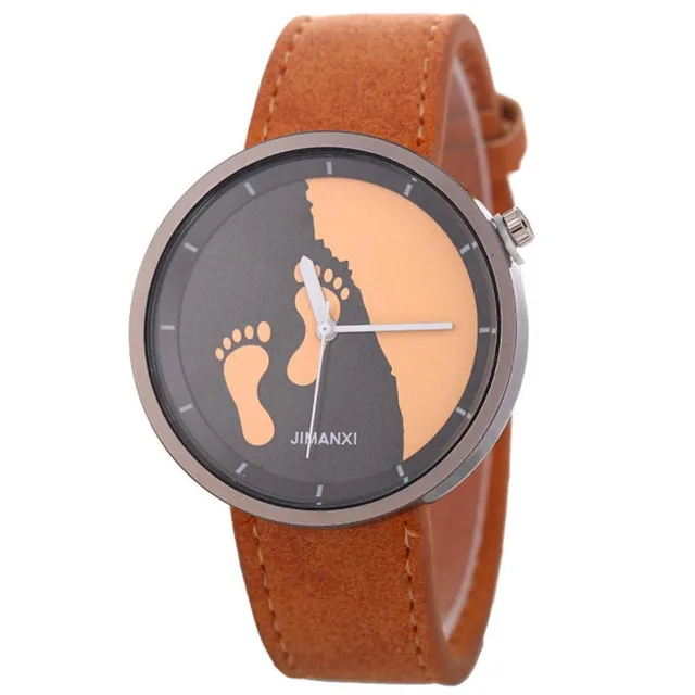 Retro Leisure time Quartz Women's Watch Clock relogio feminino Fashion Footprint Retro Leisure time Quartz Women's Watch Clock relogio feminino Fashion Footprint