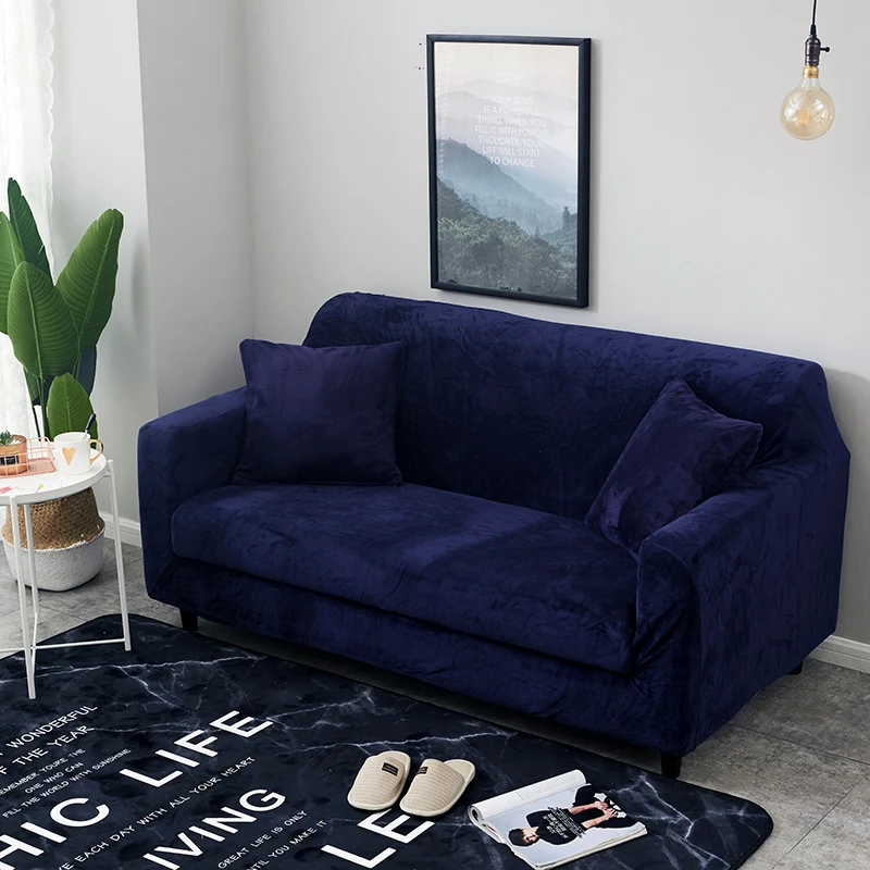 1 шт. плюшевые утепленные универсальные чехлы для диванов все включено эластичный секционный диван покрытие анти-грязные чехлы для диванов для гостиной Room30