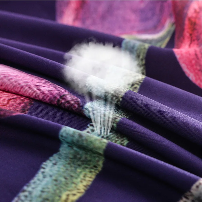 ZEIMON домашний текстиль цветы 3D Роскошные комплекты постельного белья King size 2/3 шт пододеяльников для пуховых одеял постельное белье наволочка постельное белье