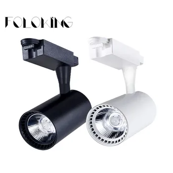 

10pcs COB 10W 15W 20W 30W Led Track light aluminum Ceiling Rail Track lighting Spot Rail Spotlights Replace Halogen Lamps
