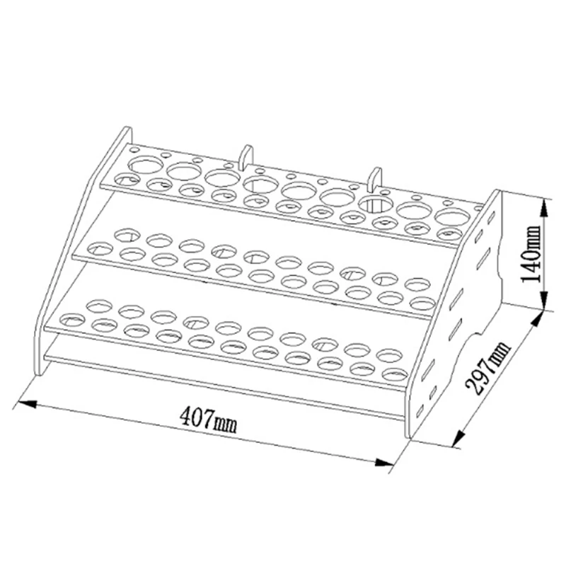 Модель пигмента краски контейнер с чернилами держатель с 81/74 отверстиями DIY липа инструмент Органайзер