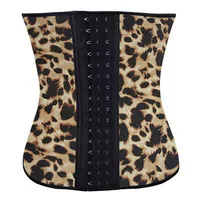 Leopard sexy corsets and bustiers latex waist cincher corsetto fajas fajas reductoras body ann chery waist cincher slimming belt