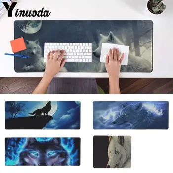 

Yinuoda Beautiful Anime Wolf Animal Customized laptop Gaming mouse pad Size for 180*220 200*250 250*290 300*900 and 400*900*2mm