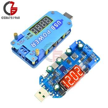 

15W 2A DC-DC USB Adjustable Power Supply Voltage Regulator 5V to 3.3V 12V 24V 30 CC CV Step Up Down Buck Boost Converter Adapter