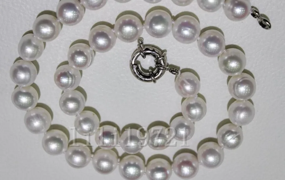 

HOT## Wholesale >>>> 12-13 MM NATURAL SOUTH SEA WHITE BAROQUE PEARL NECKLACE 18