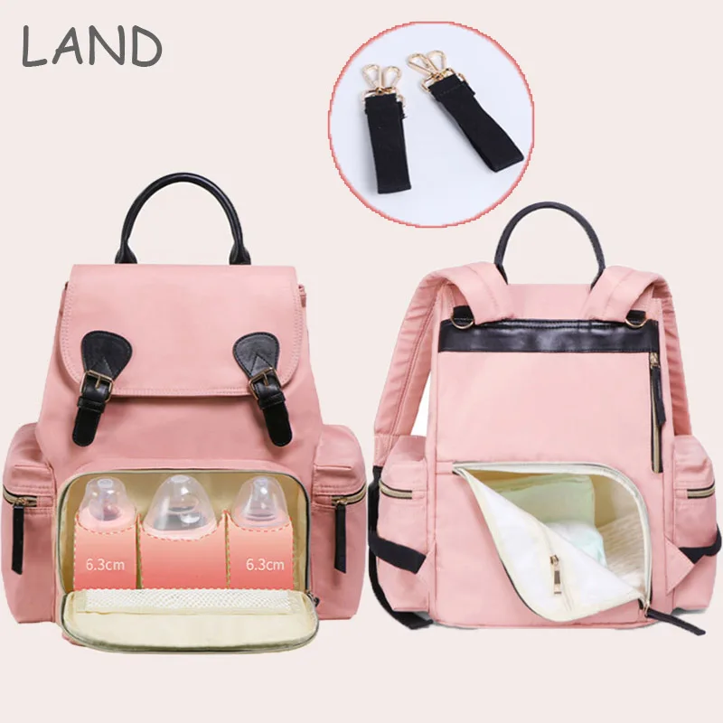 

Large Capacity LAND Diaper Bag Mommy Bag Baby Stuff Multifunctional Nylon Waterproof Maternity Backpack
